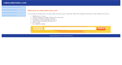 Desktop Screenshot of cabecadevento.com